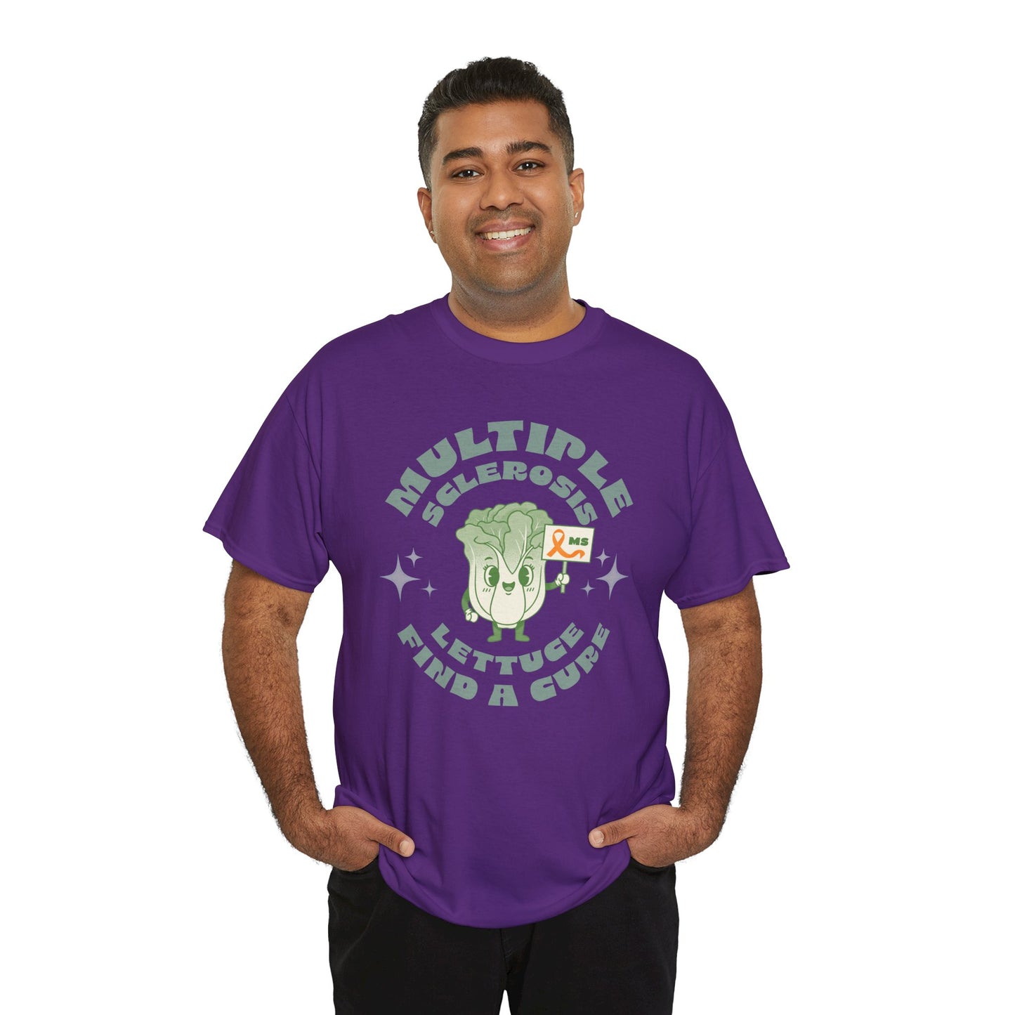 MS Awareness Punny Lettuce Find A Cure - Tee Unisex Adult for MS warriors, supporters, awareness