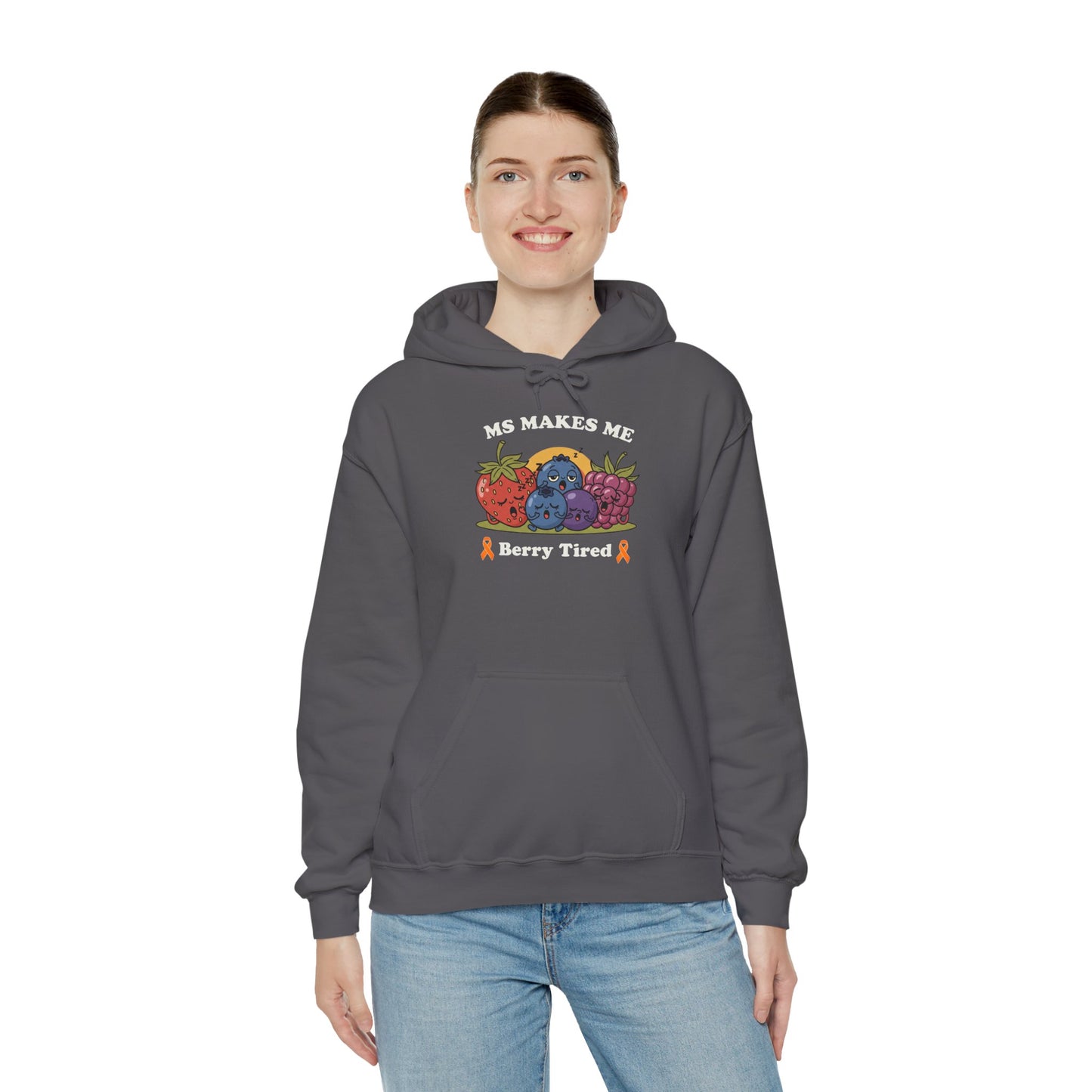 Berry Tired Hoodie - Funny Fruit Sweatshirt, Unisex Apparel, Cute Gift for Fruit Lovers, Cozy Wear, Humor Clothing