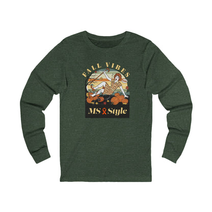 Long Sleeve Tee - Fall Vibes with MS Vintage Pumpkin Patch