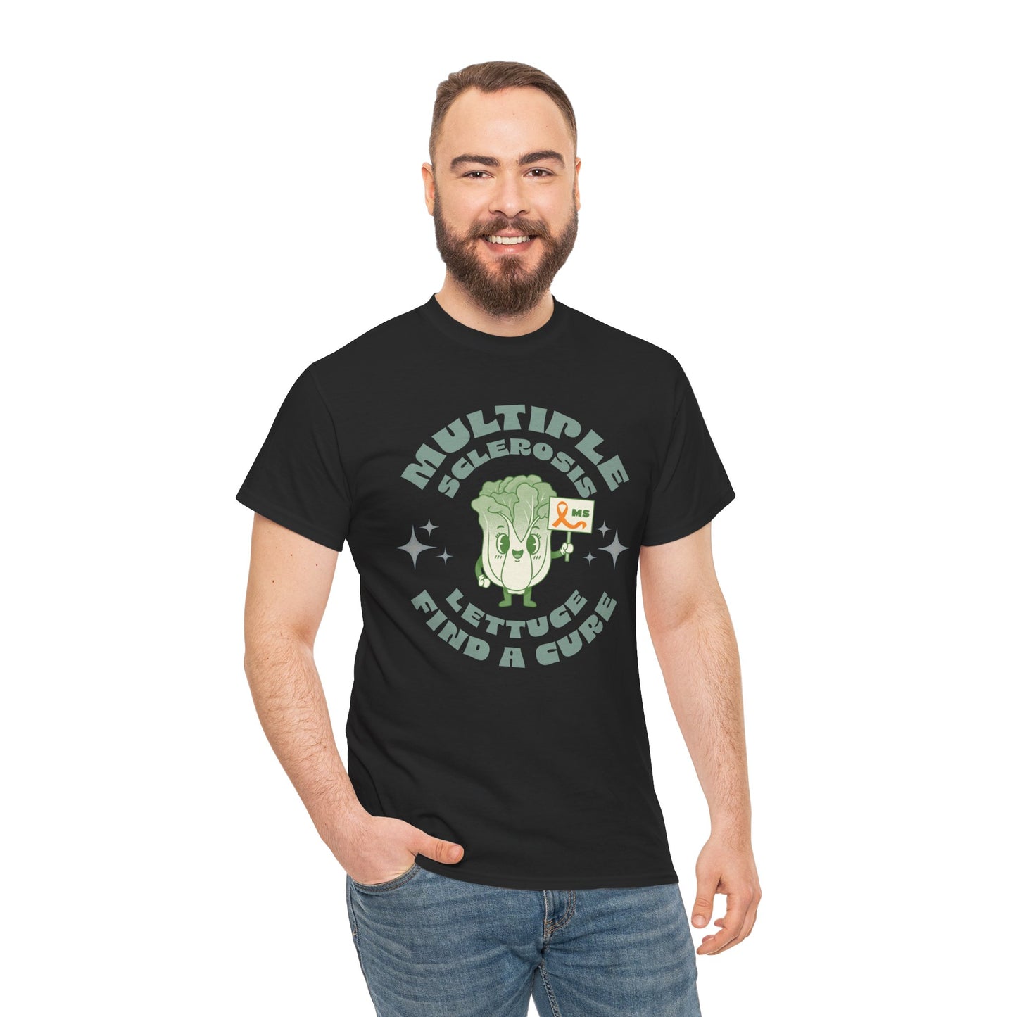 MS Awareness Punny Lettuce Find A Cure - Tee Unisex Adult for MS warriors, supporters, awareness