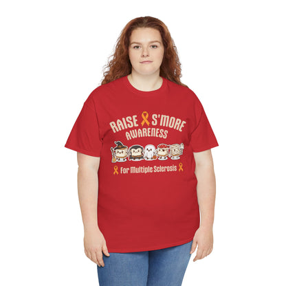 Cute Raise Awareness S'More  Adult Unisex Cotton T-Shirt- Multiple Sclerosis Support Shirt, S'More Fun for a Cause, Gift for Awareness Events
