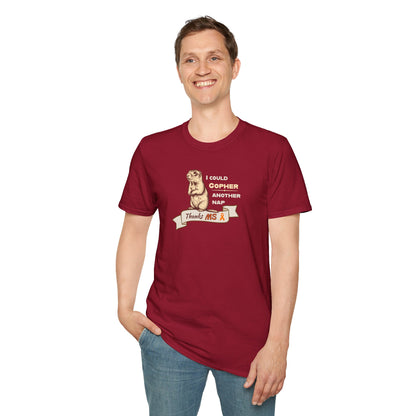 "Gopher a Nap" Unisex Tee: A Humorous Nod to Living with MS
