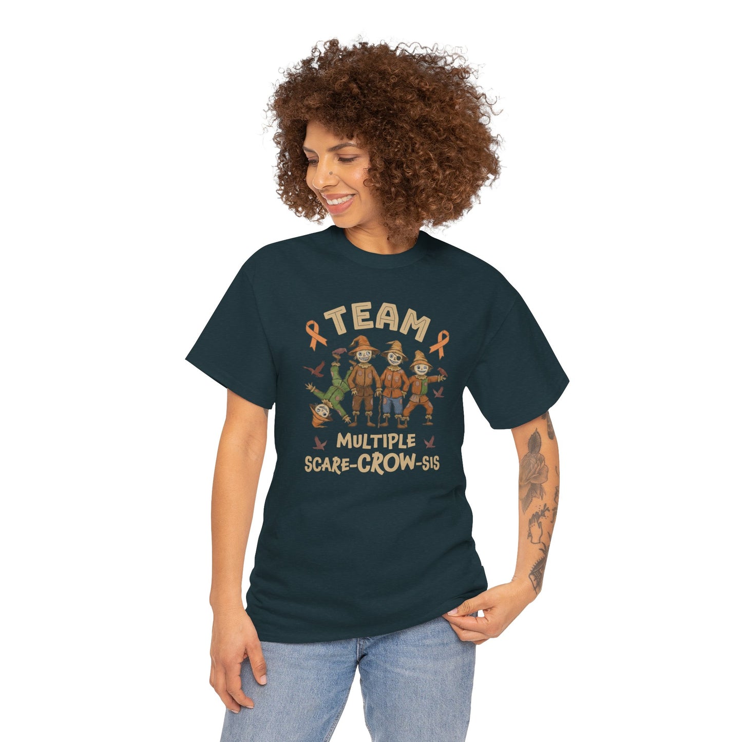 Multiple Scare-Crow-Sis Unisex Heavy Cotton Tee