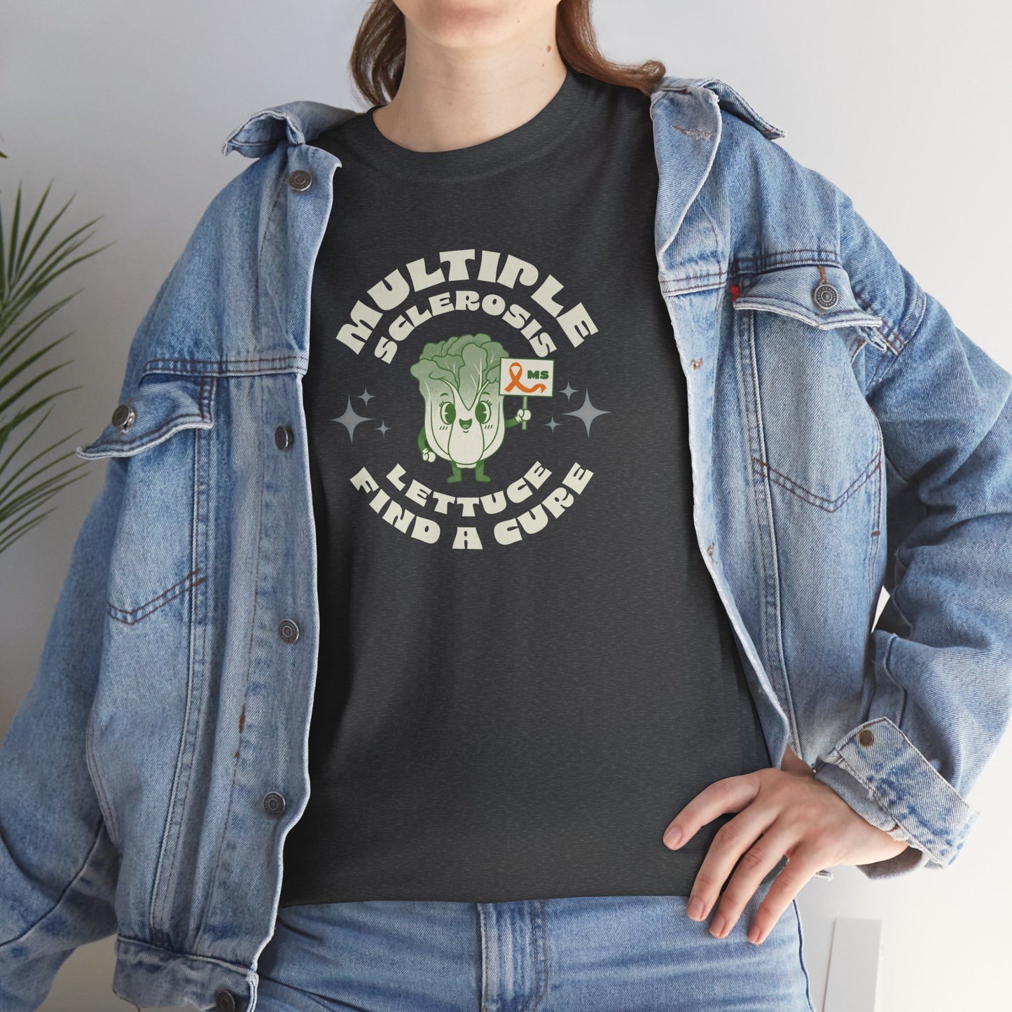 MS Awareness Punny Lettuce Find A Cure - Tee Unisex Adult for MS warriors, supporters, awareness