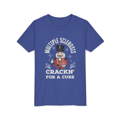Youth "Crackn' For a Cure" Holiday Short Sleeve Tee for MS Awareness