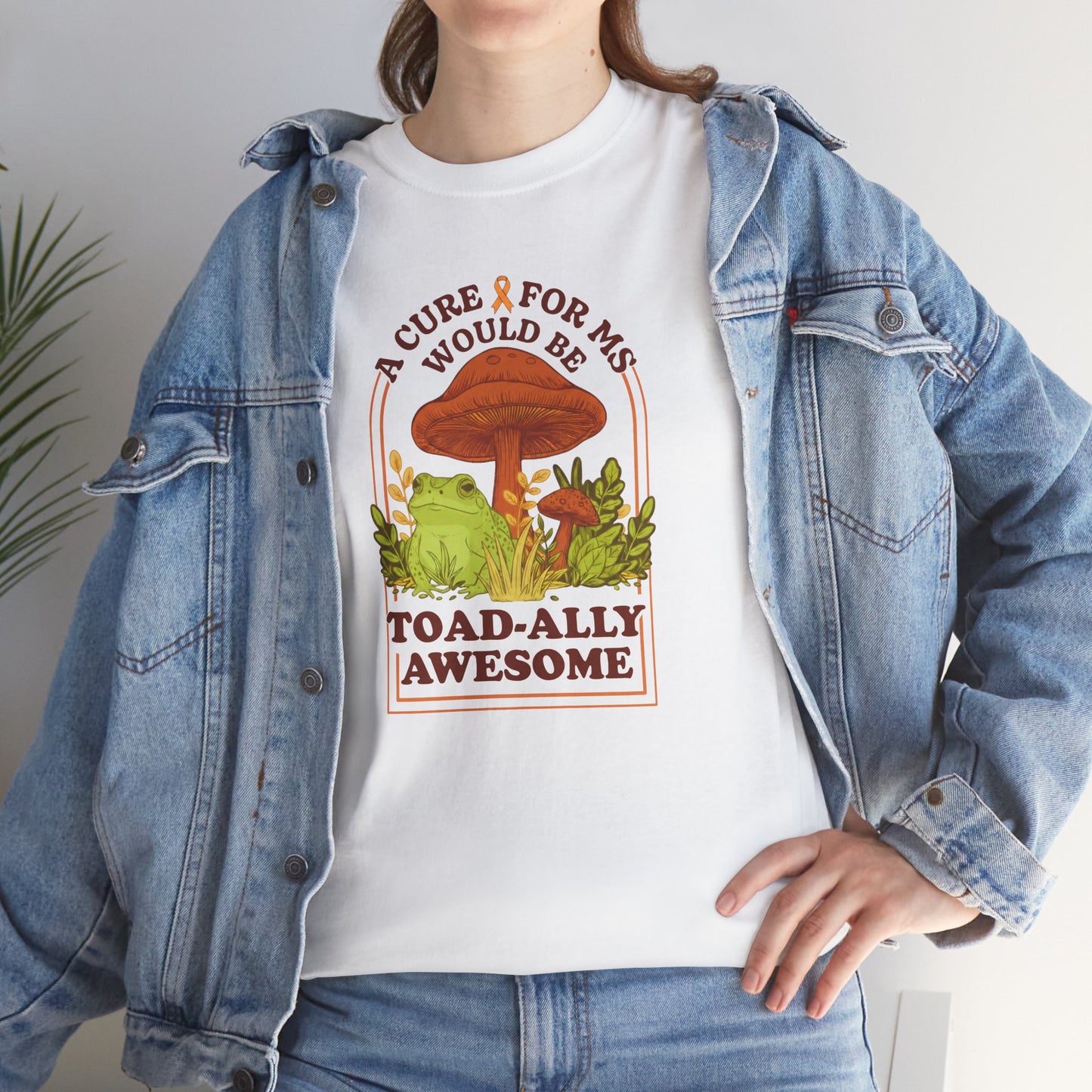 A Toad-ally Awesome Cure for MS T-Shirt Unisex Adult, Funny Mushroom Shirt, Nature Lover Gift, MS Awareness