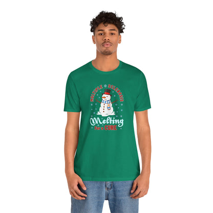 Snowman Melting for a Cure Team Adult Unisex Tee, Multiple Sclerosis Awareness, Charity Shirt, Unisex, Gift for Supporters, Fundraising Apparel