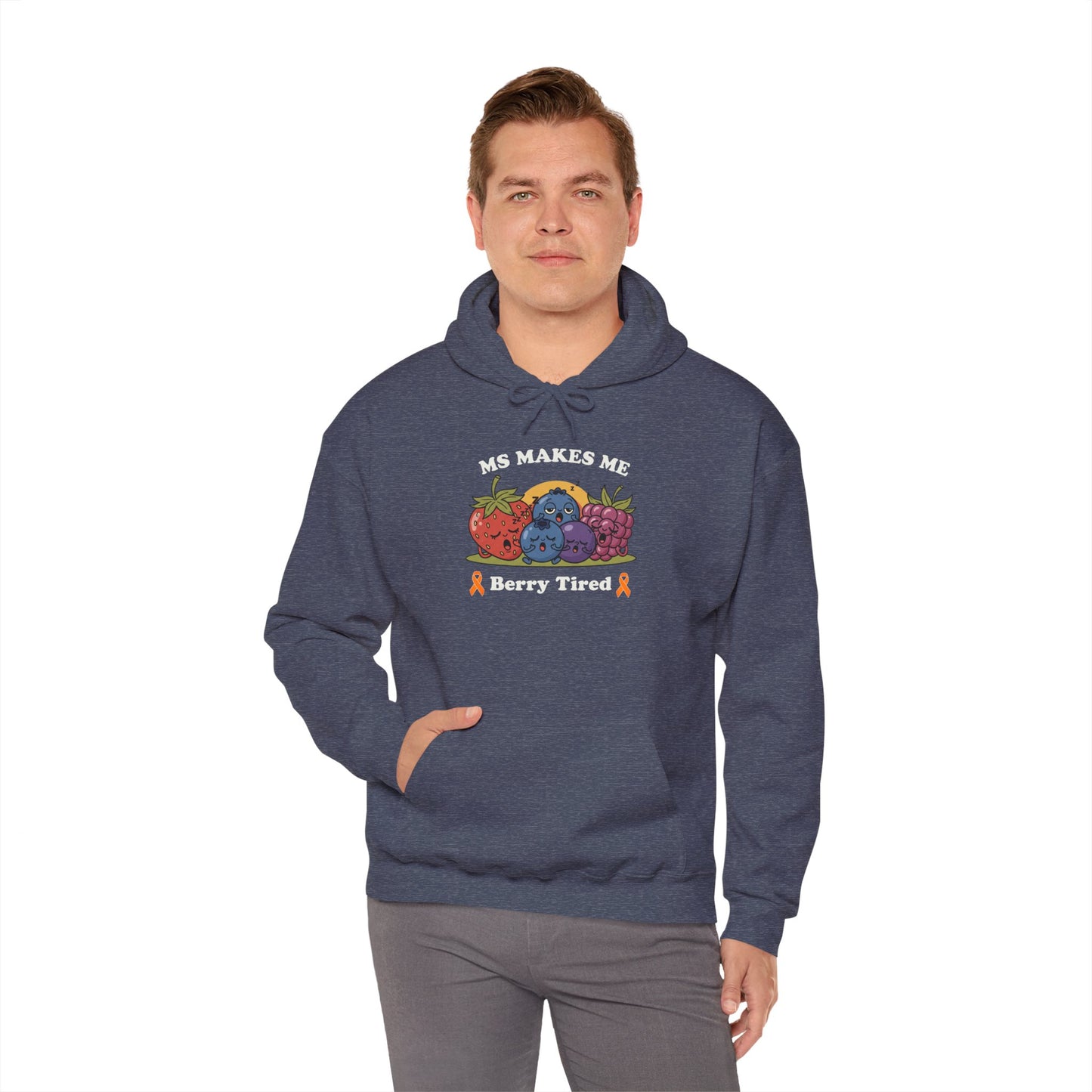 Berry Tired Hoodie - Funny Fruit Sweatshirt, Unisex Apparel, Cute Gift for Fruit Lovers, Cozy Wear, Humor Clothing