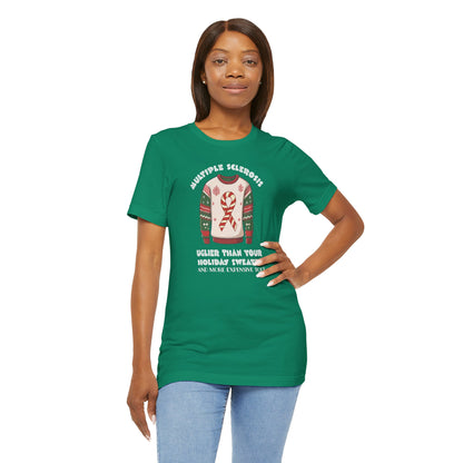 MS Uglier Than Your Christmas Sweater Adult Multiple Sclerosis Awareness, Charity Shirt, Unisex, Gift for Supporters, Fundraising Apparel