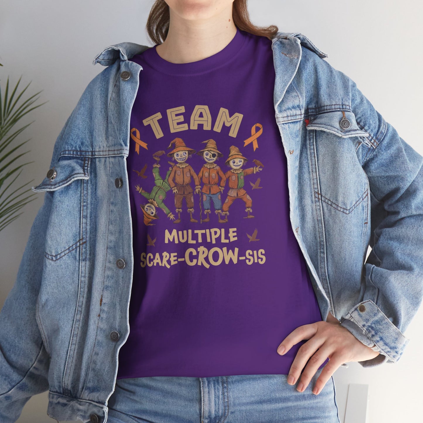 Multiple Scare-Crow-Sis Unisex Heavy Cotton Tee