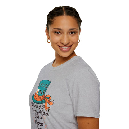 Mad For a Cure T-Shirt, Team MS Shirt, Unisex Softstyle Tee, Cure Awareness Tee, Fun Gift for Alice in Wonderland Fans, Birthday Gift, [...]