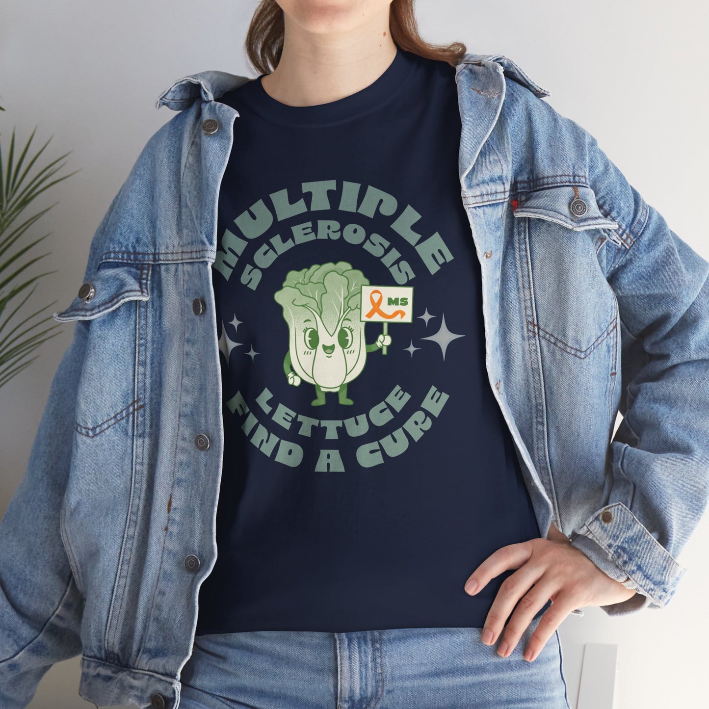 MS Awareness Punny Lettuce Find A Cure - Tee Unisex Adult for MS warriors, supporters, awareness