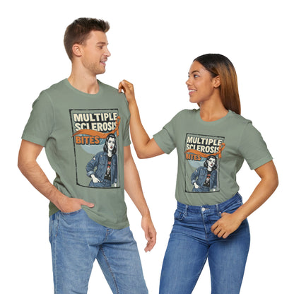 "Multiple Sclerosis Bites" Unisex T-shirt for MS Awareness
