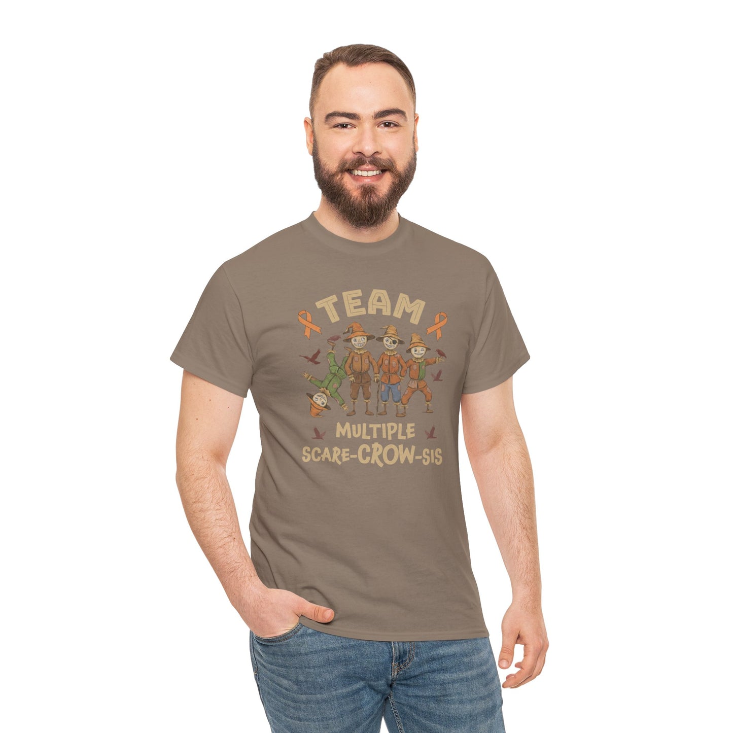 Multiple Scare-Crow-Sis Unisex Heavy Cotton Tee