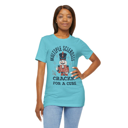 Crack'n For A Cure Nutcracker Adult Tee Multiple Sclerosis Awareness, Charity Shirt, Unisex, Gift for Supporters, Fundraising Apparel