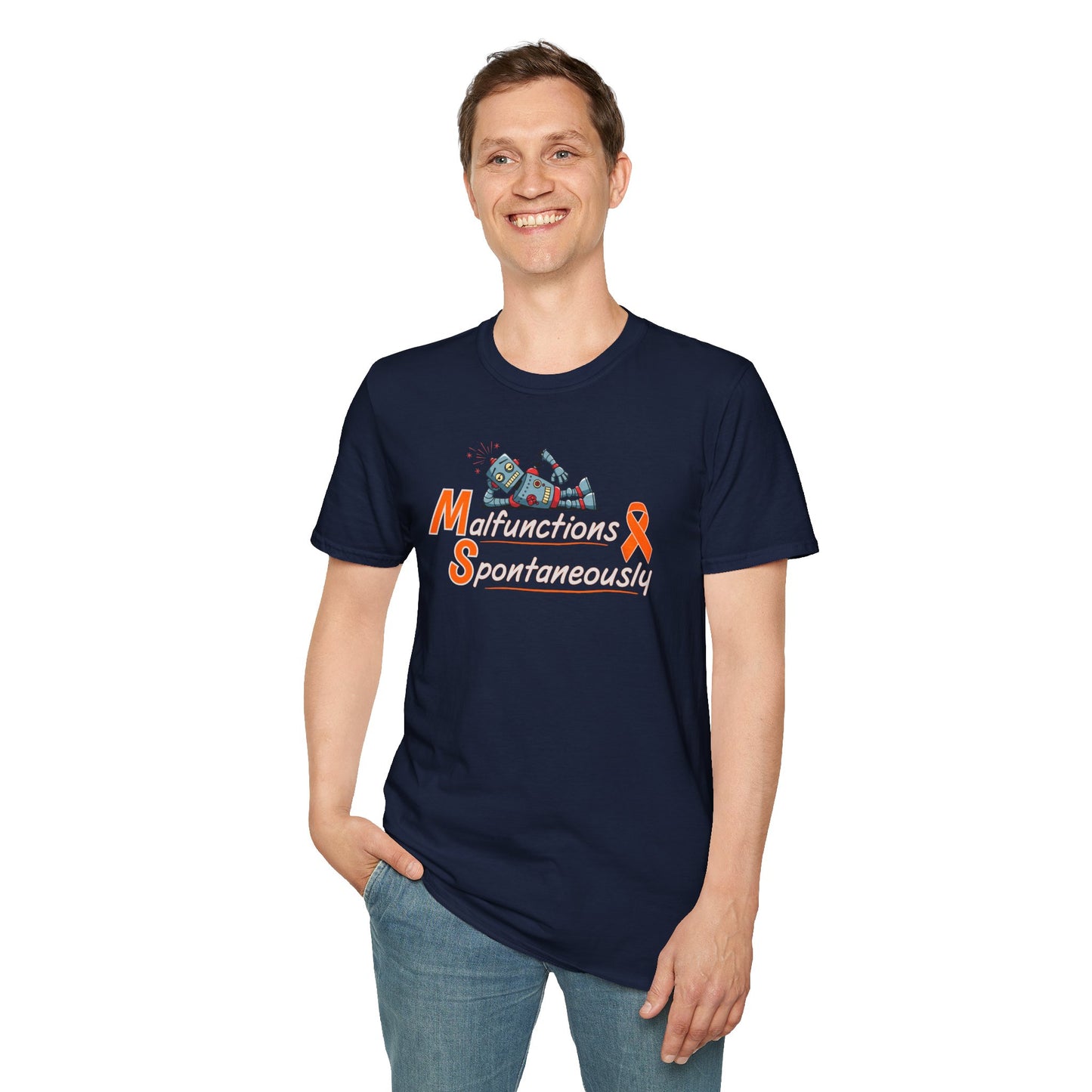 Funny Unisex Softstyle T-Shirt -MS 'Malfunctions Spontaneously' - Casual Wear, Gift for Tech Lovers, Humor Tee, Birthday Present, Geeky [...]