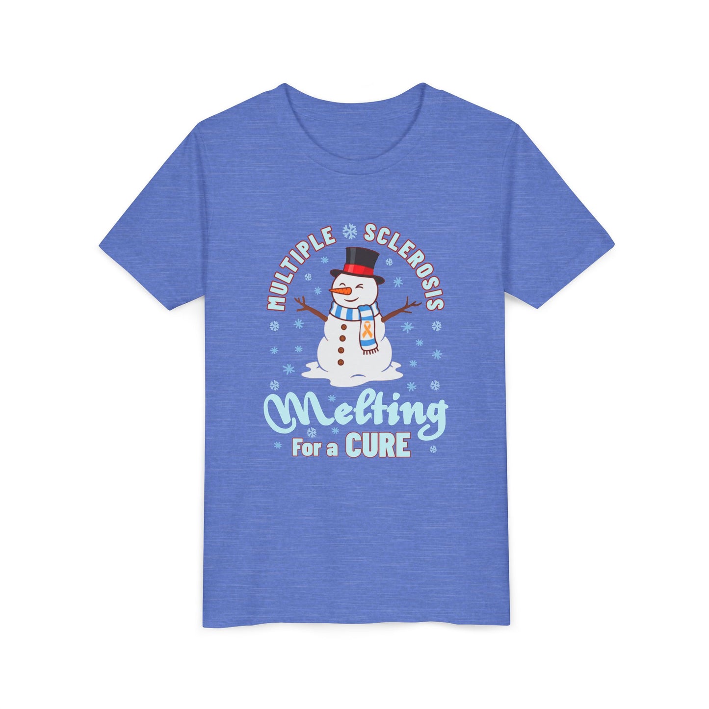 Youth "Melting For A Cure" Short Sleeve Tee for Multiple Sclerosis Awareness