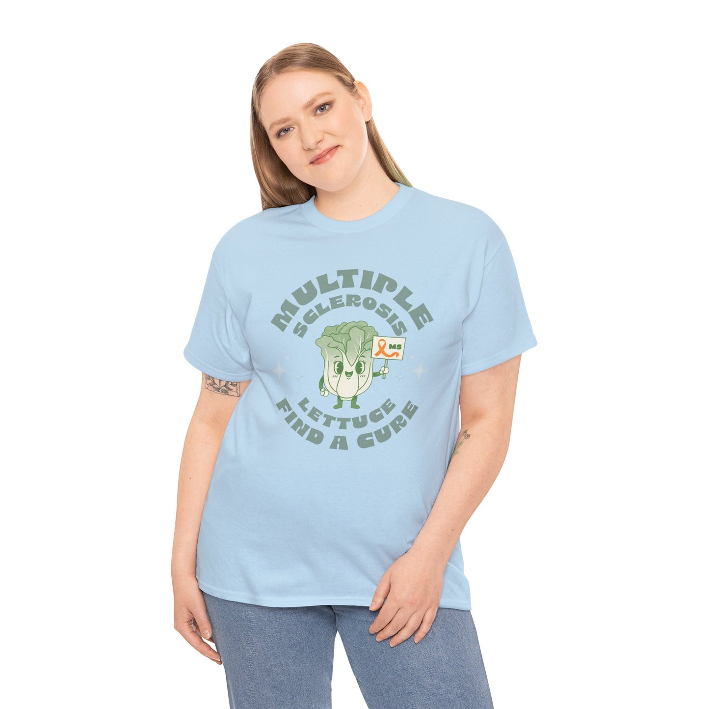 MS Awareness Punny Lettuce Find A Cure - Tee Unisex Adult for MS warriors, supporters, awareness