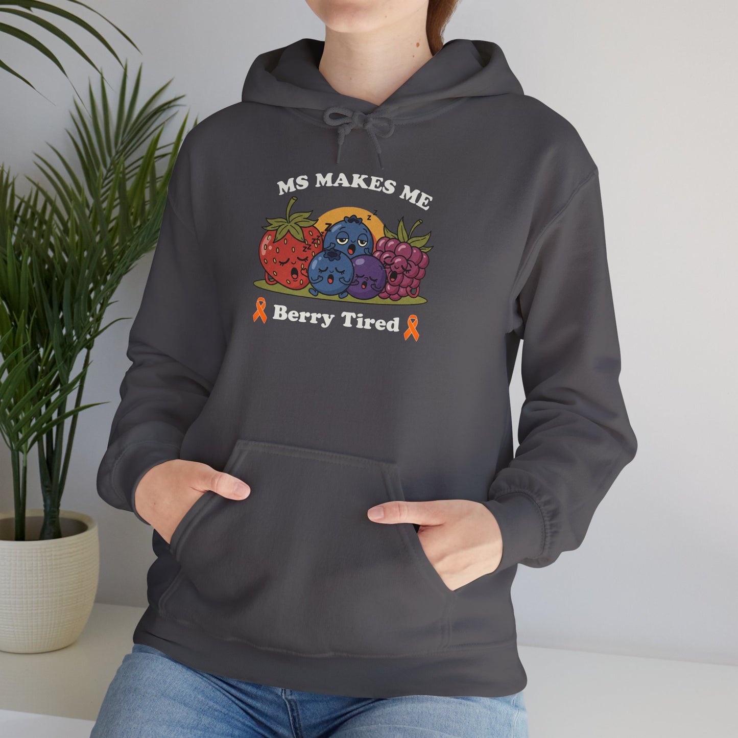 Berry Tired Hoodie - Funny Fruit Sweatshirt, Unisex Apparel, Cute Gift for Fruit Lovers, Cozy Wear, Humor Clothing