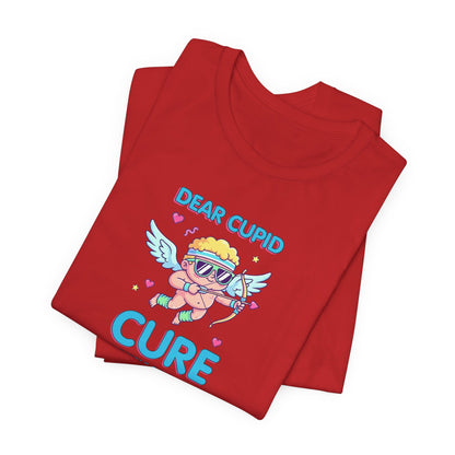 MS Awareness Shirt, Dear Cupid Cure Multiple Sclerosis, Valentine’s Day MS Gift, Retro Cupid Graphic Tee for MS Warriors