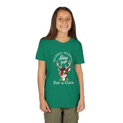 Youth Shine Bright For a Cure Tee MS Awareness Holiday Shirt