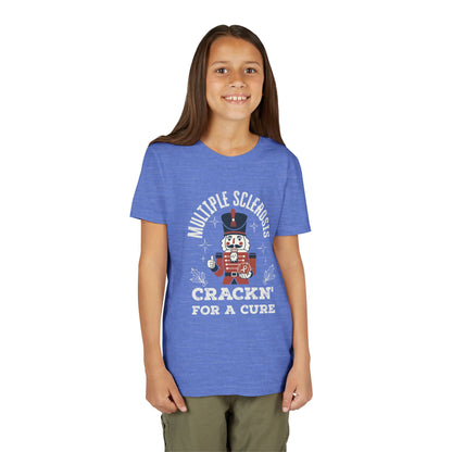 Youth "Crackn' For a Cure" Holiday Short Sleeve Tee for MS Awareness