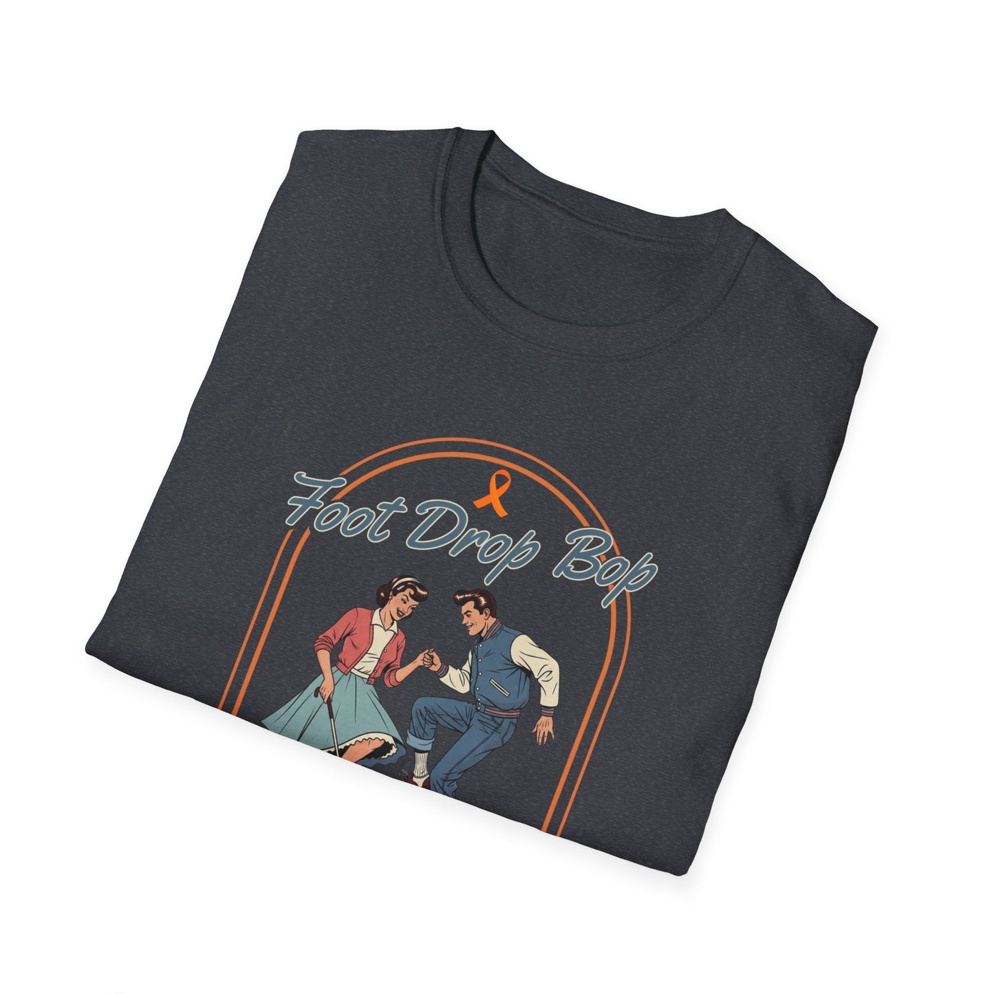Foot Drop Bop Awareness T-Shirt, Unisex Graphic Tee for Multiple Sclerosis Awareness, Comfortable Casual Wear, Gift for MS Advocates