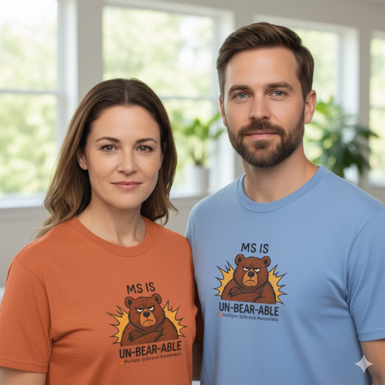 Punny MS is Un-Bear-Able T-shirt for Multiple Sclerosis Awareness