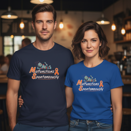 Funny Unisex Softstyle T-Shirt -MS 'Malfunctions Spontaneously' - Casual Wear, Gift for Tech Lovers, Humor Tee, Birthday Present, Geeky [...]