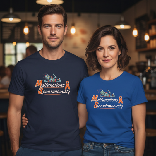 Funny Unisex Softstyle T-Shirt -MS 'Malfunctions Spontaneously' - Casual Wear, Gift for Tech Lovers, Humor Tee, Birthday Present, Geeky [...]