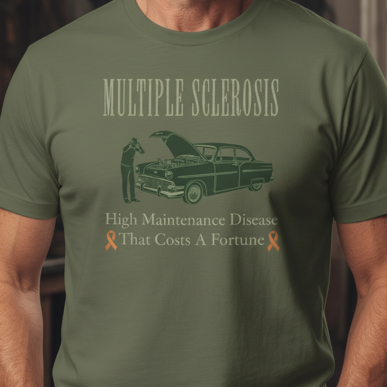 MS Awareness Unisex T-shirt - High Maintenance Disease for Car Lovers