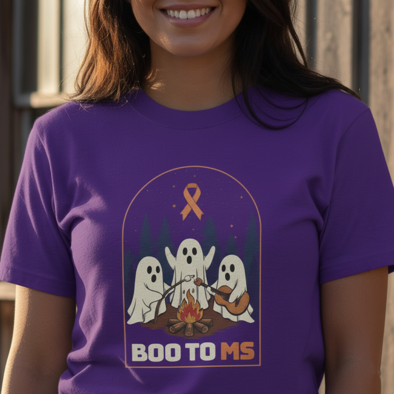 Cute Boo to MS Unisex Tee | Halloween Multiple Sclerosis Awareness T-Shirt