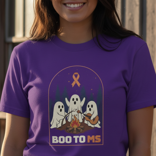 Cute Boo to MS Unisex Tee | Halloween Multiple Sclerosis Awareness T-Shirt