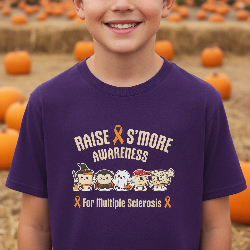Raise S'more Awareness | Kids Tee, Fundraising Tee, Supportive Apparel, Fun T-Shirt