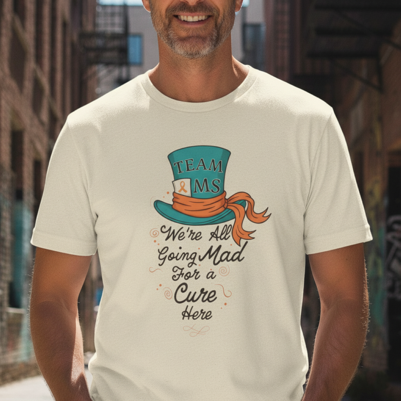 Mad For a Cure T-Shirt, Team MS Shirt, Unisex Softstyle Tee, Cure Awareness Tee, Fun Gift for Alice in Wonderland Fans, Birthday Gift, [...]