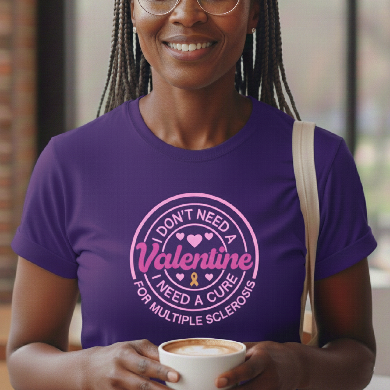 I Don't Need a Valentine I Need a Cure for Multiple Sclerosis T-Shirt | MS Awareness Shirt | Multiple Sclerosis Warrior Gift | Chronic Illness Support Tee