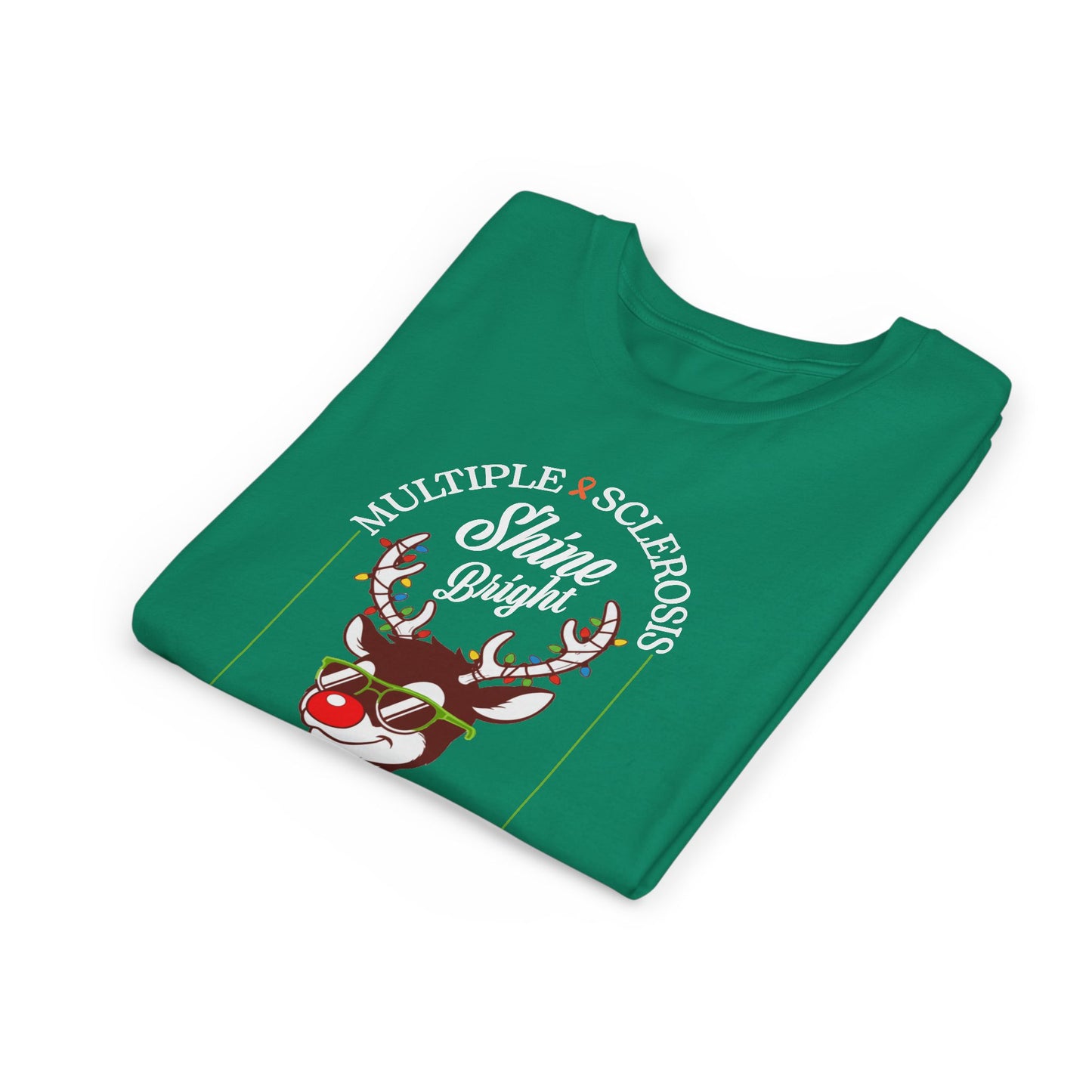Youth Shine Bright For a Cure Tee MS Awareness Holiday Shirt