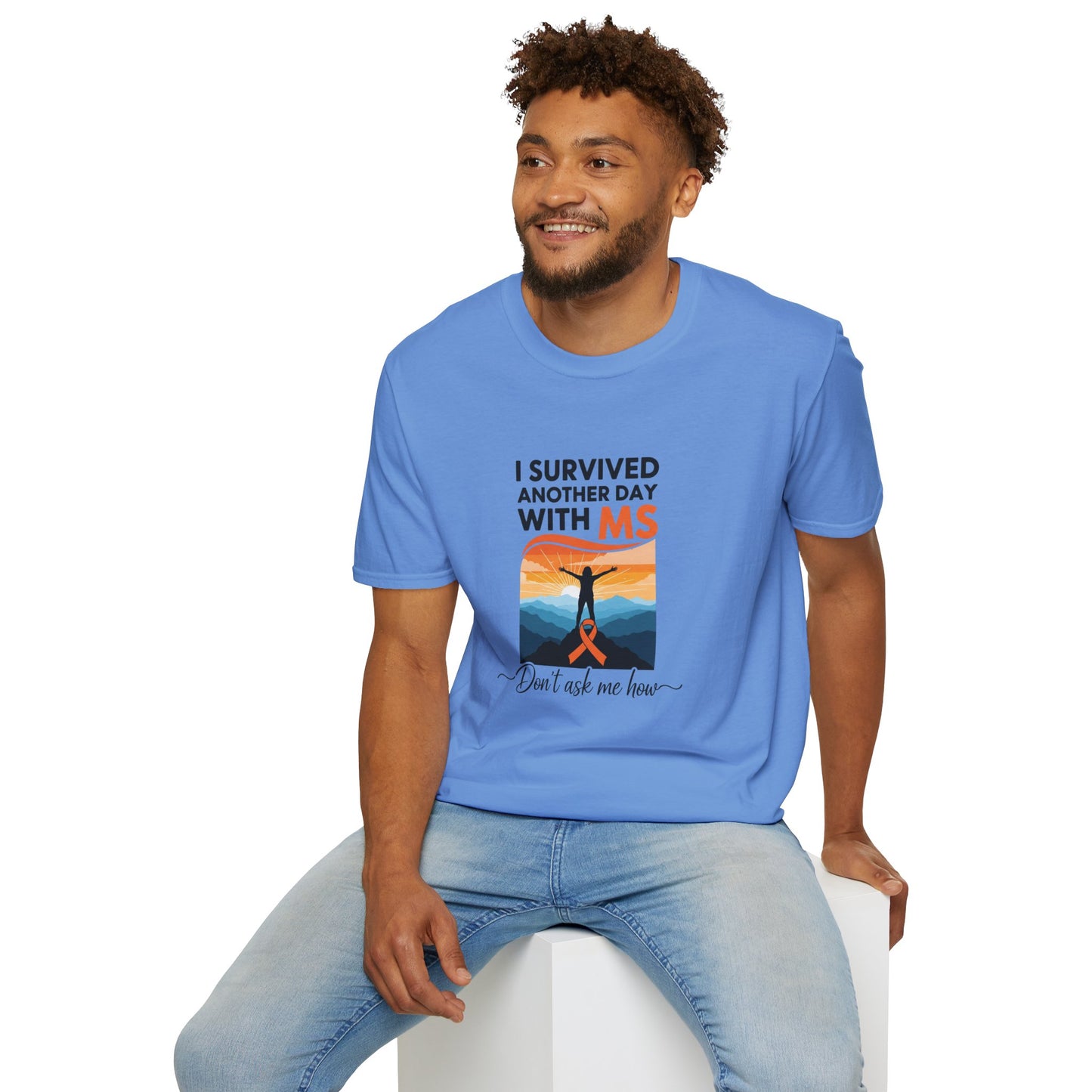 I Survived Another Day with MS T-Shirt | Multiple Sclerosis Awareness Tee | Chronic Illness Warrior Shirt