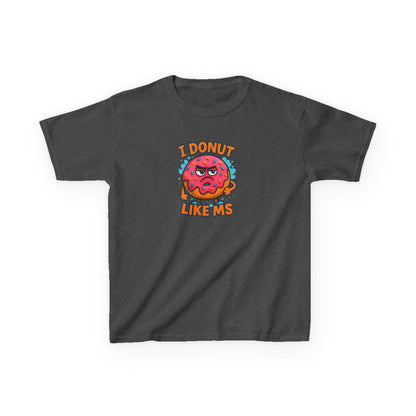 Kids "I Donut Like MS" T-Shirt | Youth Support Shirt for a Loved One with MS | Children's Chronic Illness Awareness Tee