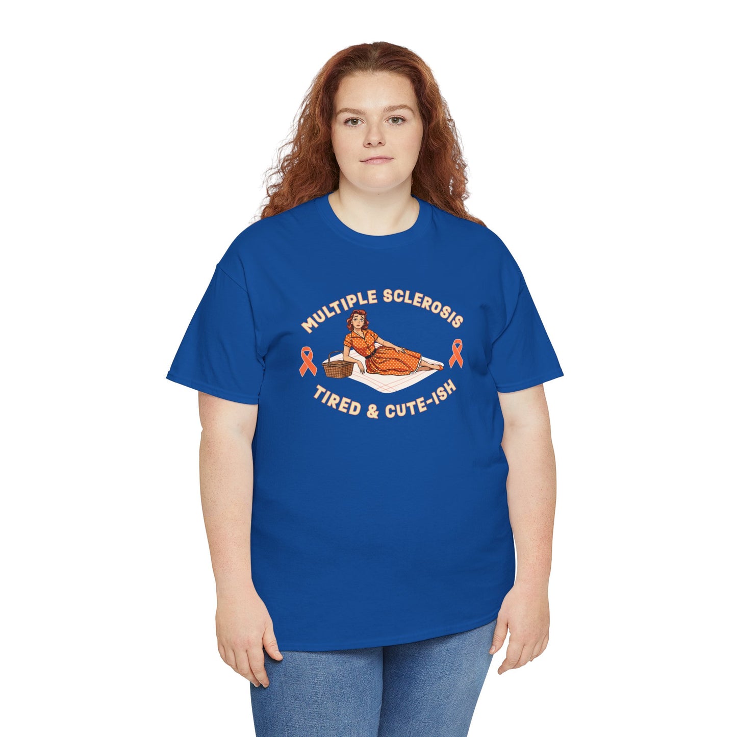 Empowering MS Awareness Tee: Tired & Cute-ish | Supportive Gift, Casual Wear, Disability Awareness, Motivational Apparel, Everyday Style