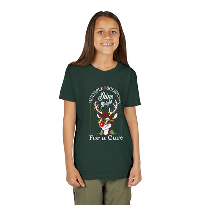 Youth Shine Bright For a Cure Tee MS Awareness Holiday Shirt