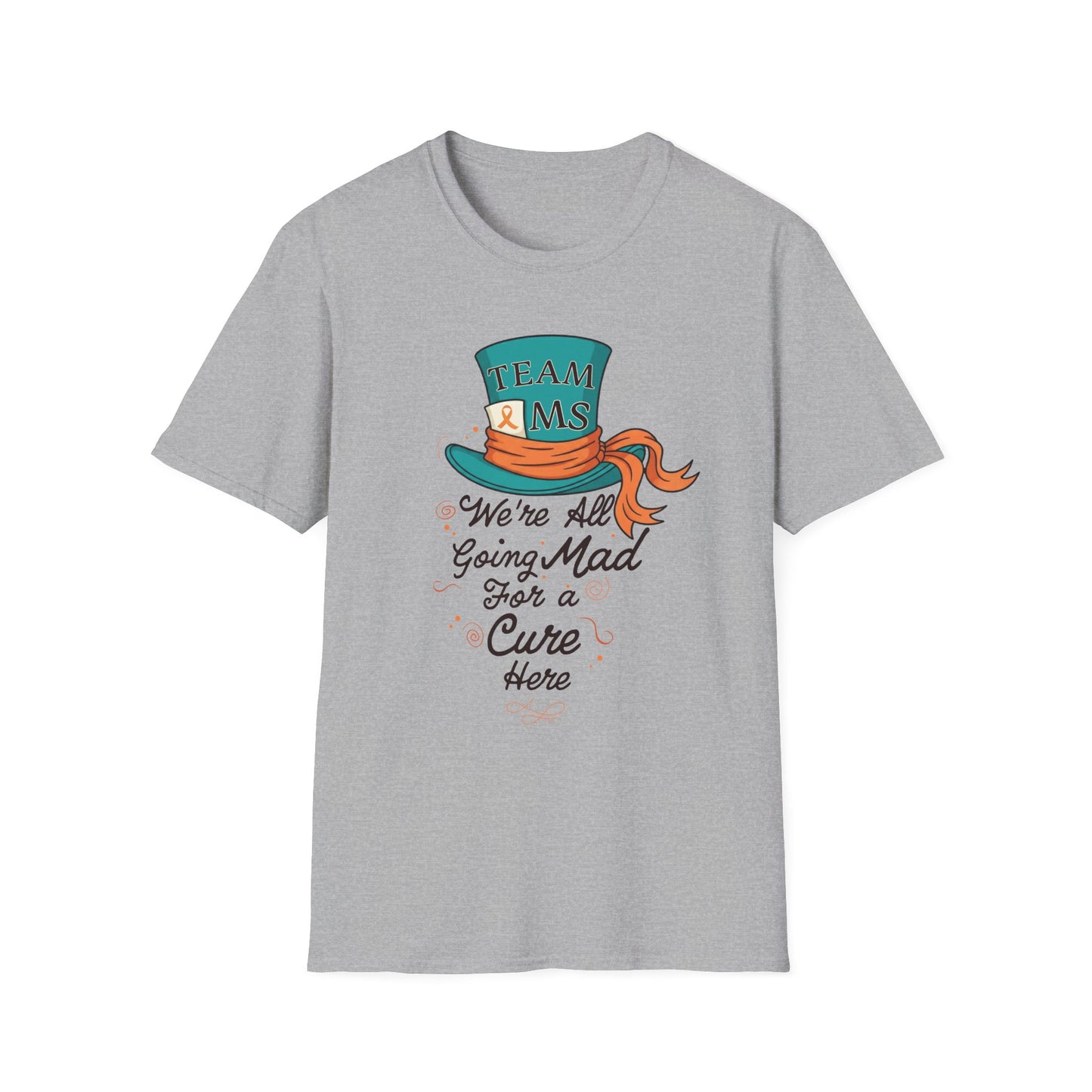 Mad For a Cure T-Shirt, Team MS Shirt, Unisex Softstyle Tee, Cure Awareness Tee, Fun Gift for Alice in Wonderland Fans, Birthday Gift, [...]