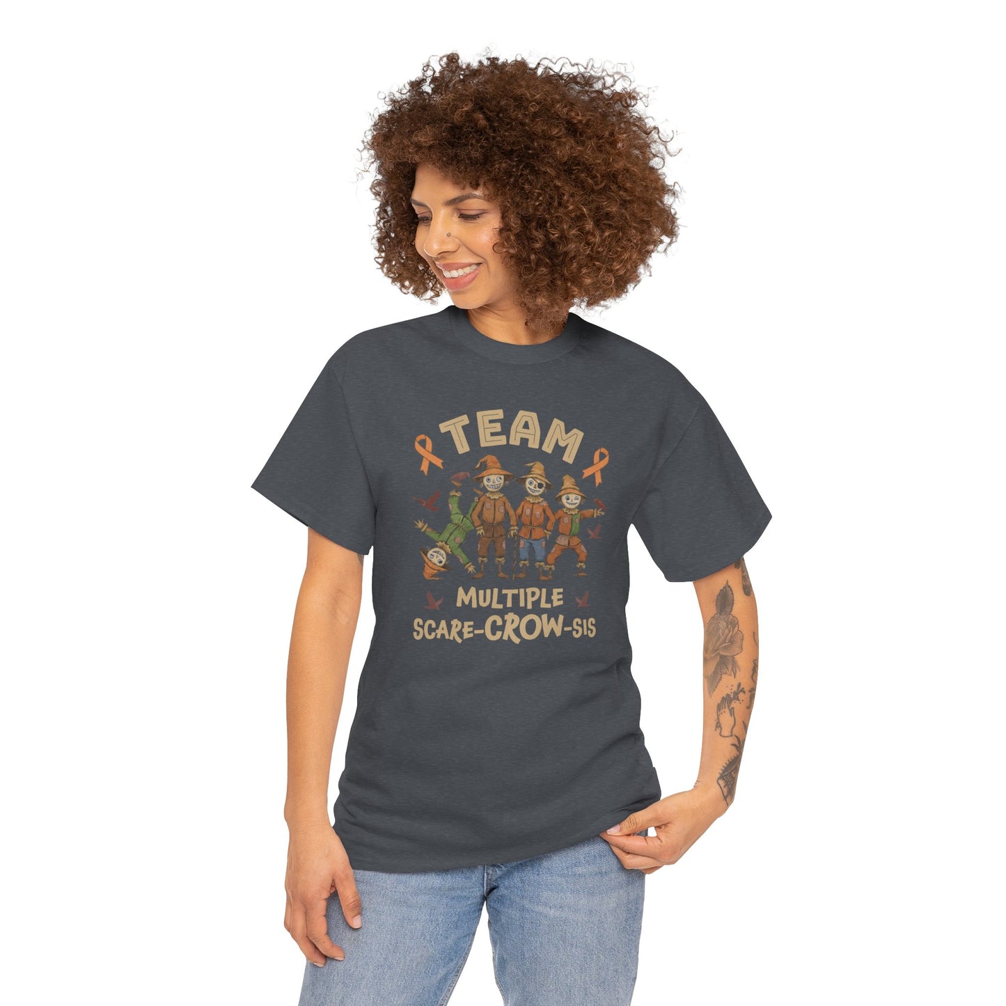 Multiple Scare-Crow-Sis Unisex Heavy Cotton Tee