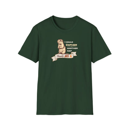 "Gopher a Nap" Unisex Tee: A Humorous Nod to Living with MS