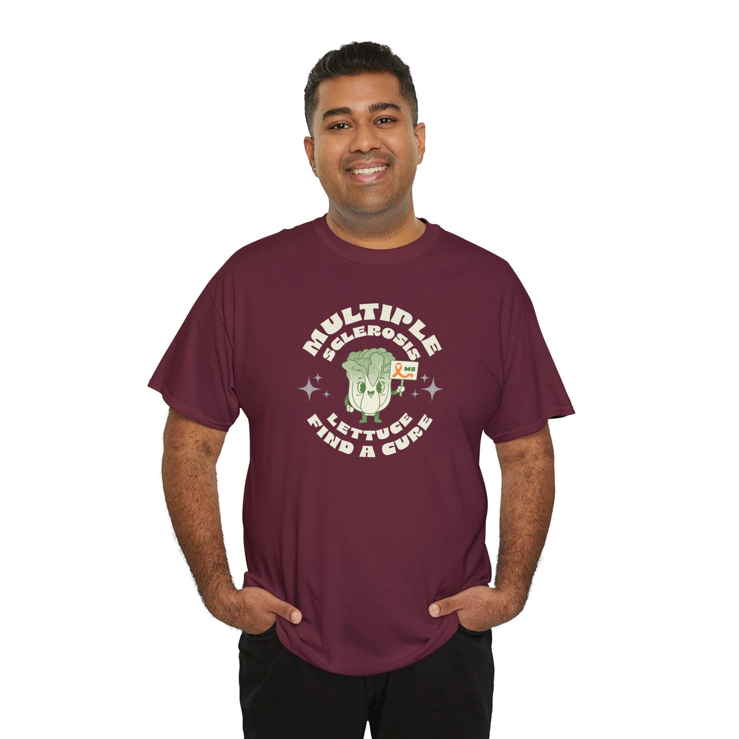 MS Awareness Punny Lettuce Find A Cure - Tee Unisex Adult for MS warriors, supporters, awareness