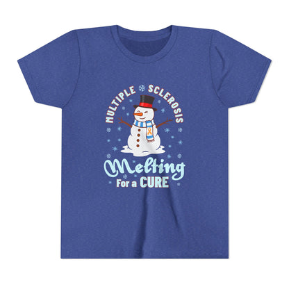 Youth "Melting For A Cure" Short Sleeve Tee for Multiple Sclerosis Awareness