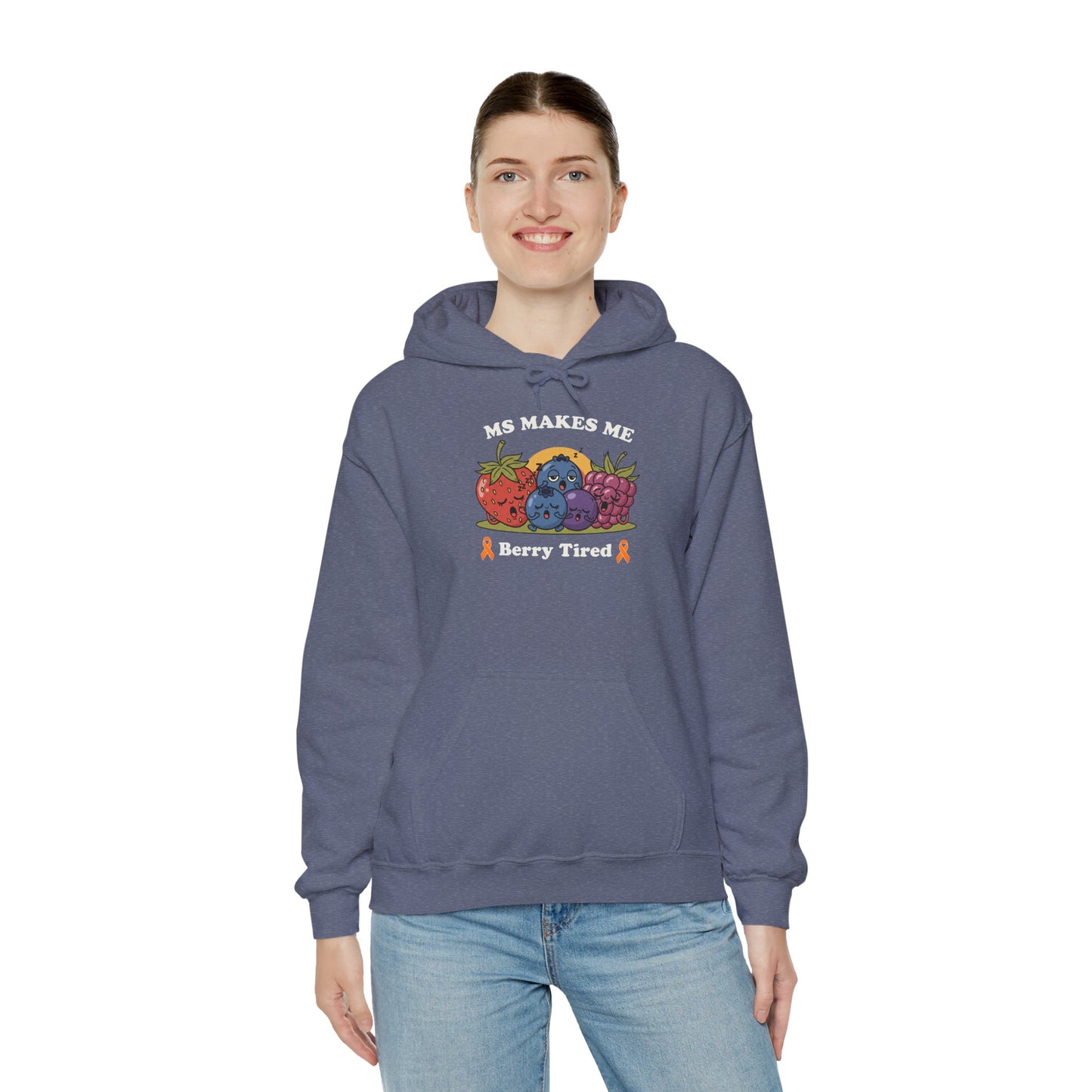 Berry Tired Hoodie - Funny Fruit Sweatshirt, Unisex Apparel, Cute Gift for Fruit Lovers, Cozy Wear, Humor Clothing