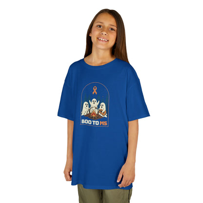 Kids Cute Boo to MS - Unisex Tee Kids for Halloween and Multiple Sclerosis Awareness
