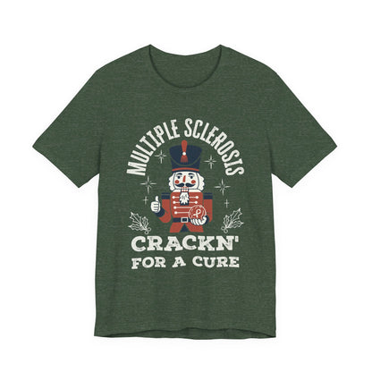 Crack'n For A Cure Nutcracker Adult Tee Multiple Sclerosis Awareness, Charity Shirt, Unisex, Gift for Supporters, Fundraising Apparel