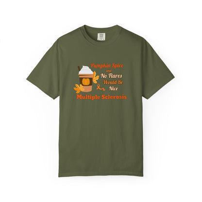 Pumpkin Spice & No Flares Would Be Nice - Unisex Garment-Dyed T-shirt